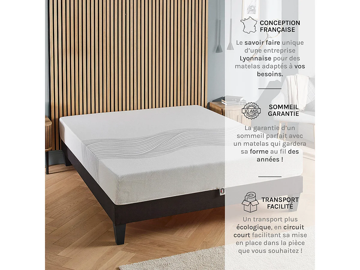Matelas Sensitive mousse à mémoire de forme
