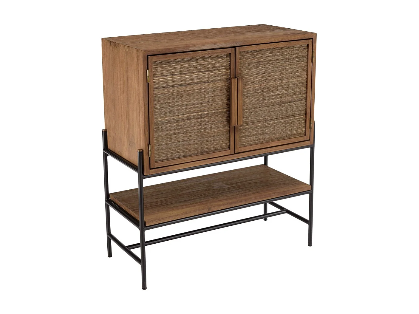 SIXTINE - Buffet 2 portes en bois de teck recyclé