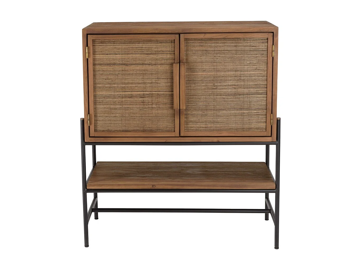 SIXTINE - Buffet 2 portes en bois de teck recyclé