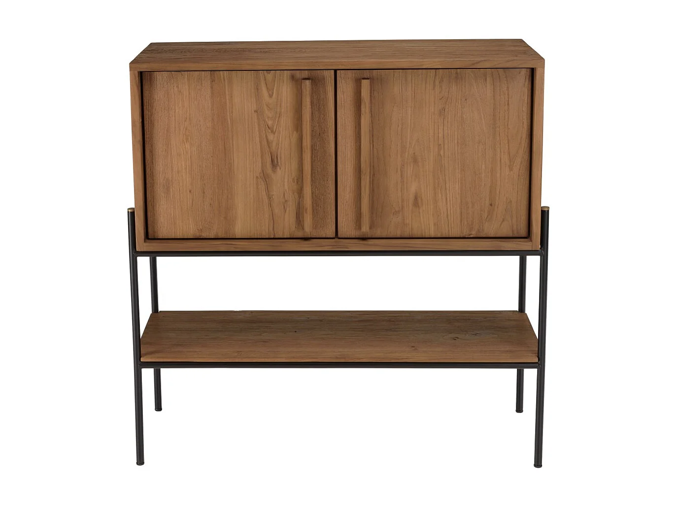 SIXTINE - Buffet 2 portes 1 niche en bois de teck recyclé naturel