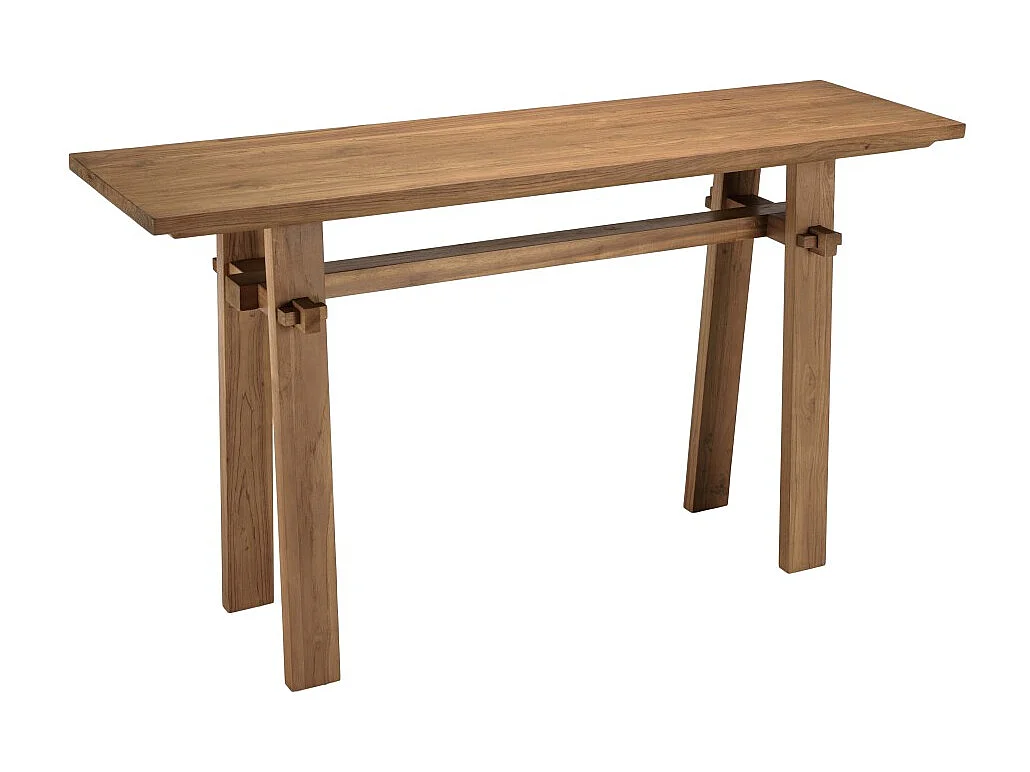 SIXTINE - Console 140x40cm en bois de teck recyclé