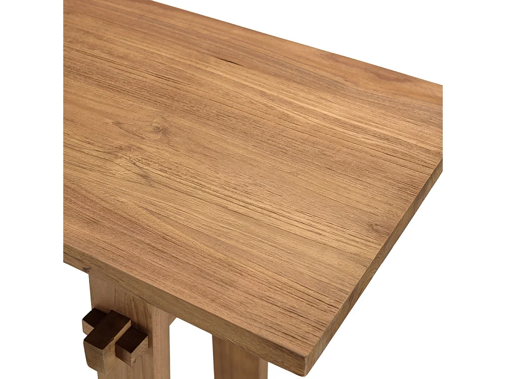 SIXTINE - Console 140x40cm en bois de teck recyclé