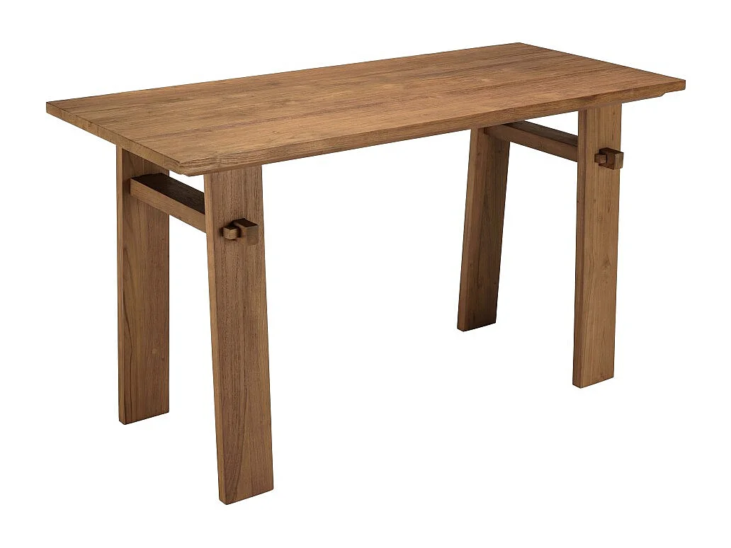 SIXTINE - Bureau 140x60cm en bois de teck recyclé