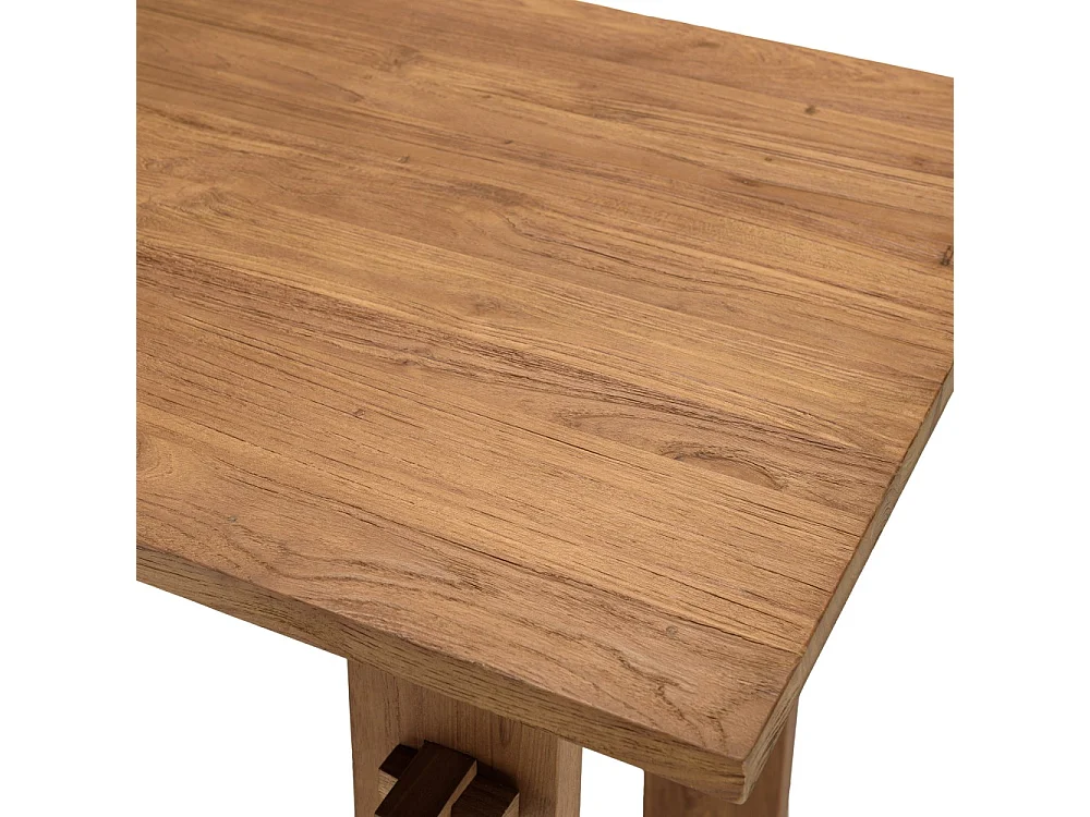 SIXTINE - Bureau 140x60cm en bois de teck recyclé