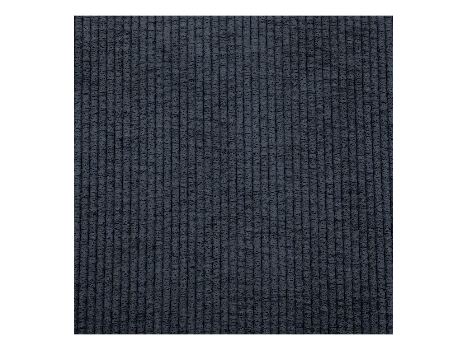 Fauteuil en velours côtelé Gris et pieds en métal noir