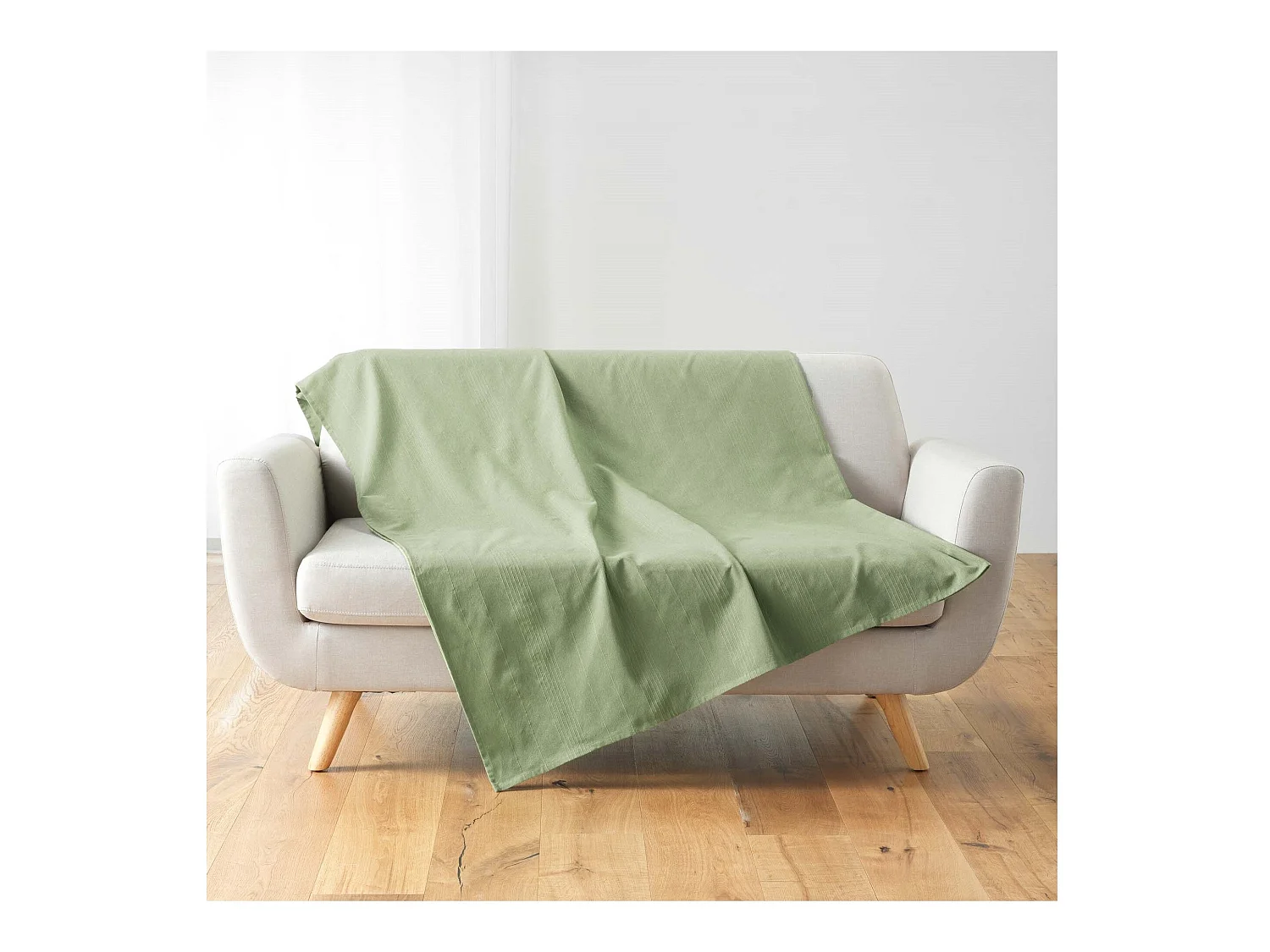 Plaid Jete de lit fauteuil 180 x 220 cm Lucilia sauge