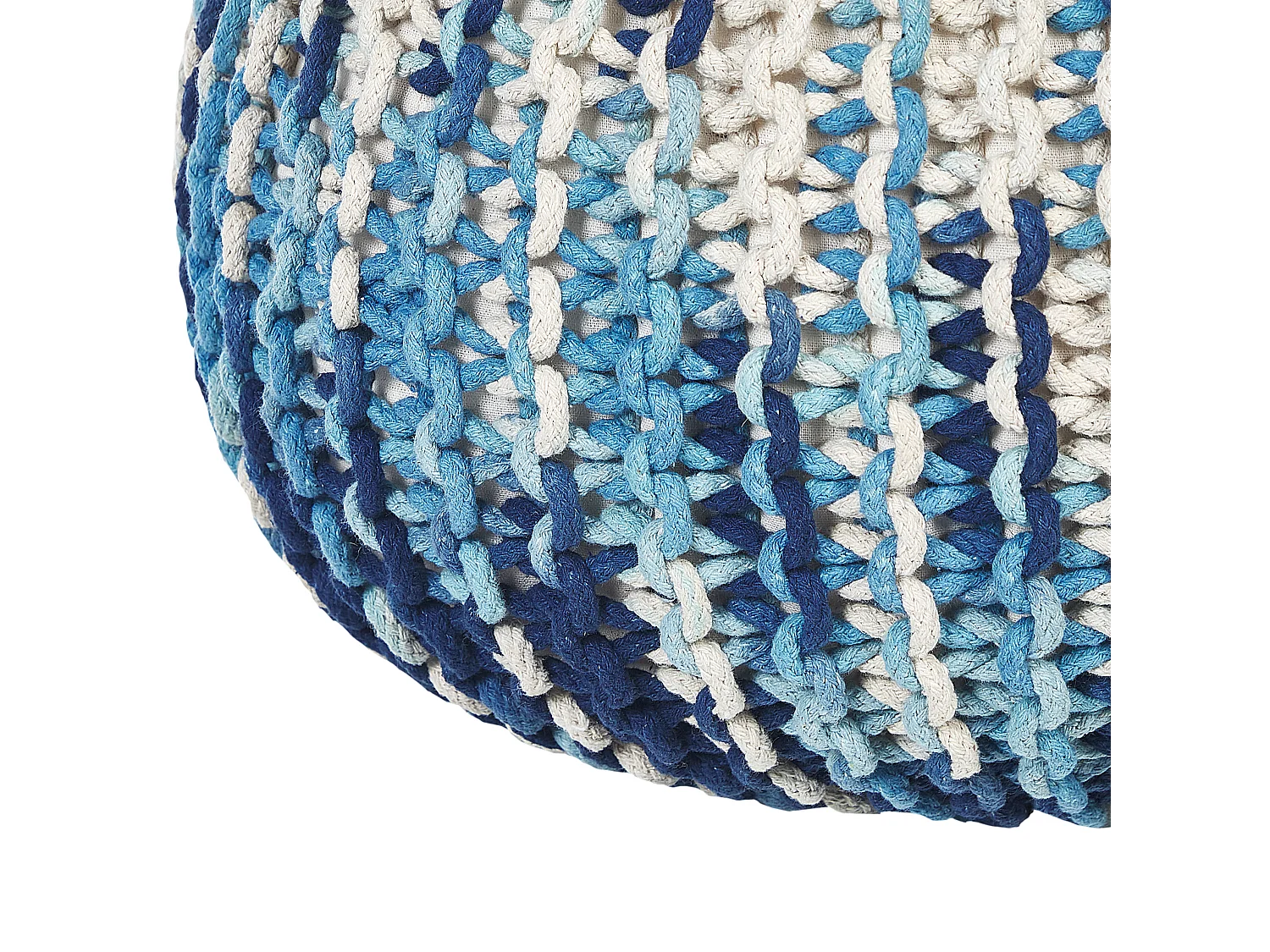 Pouf CONRAD Coton Bleu