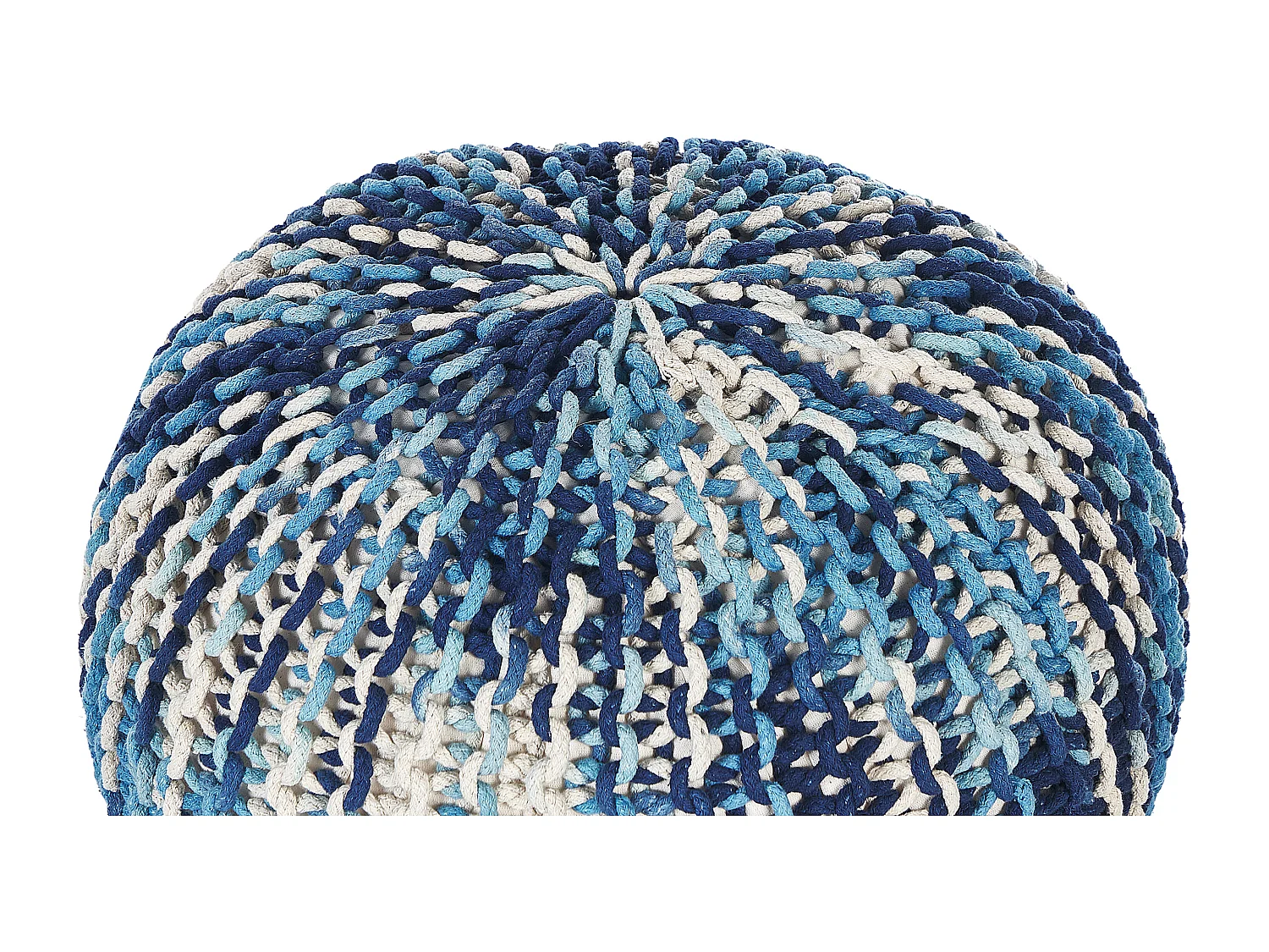 Poef CONRAD Katoen Blauw 50 cm 50 cm 35 cm