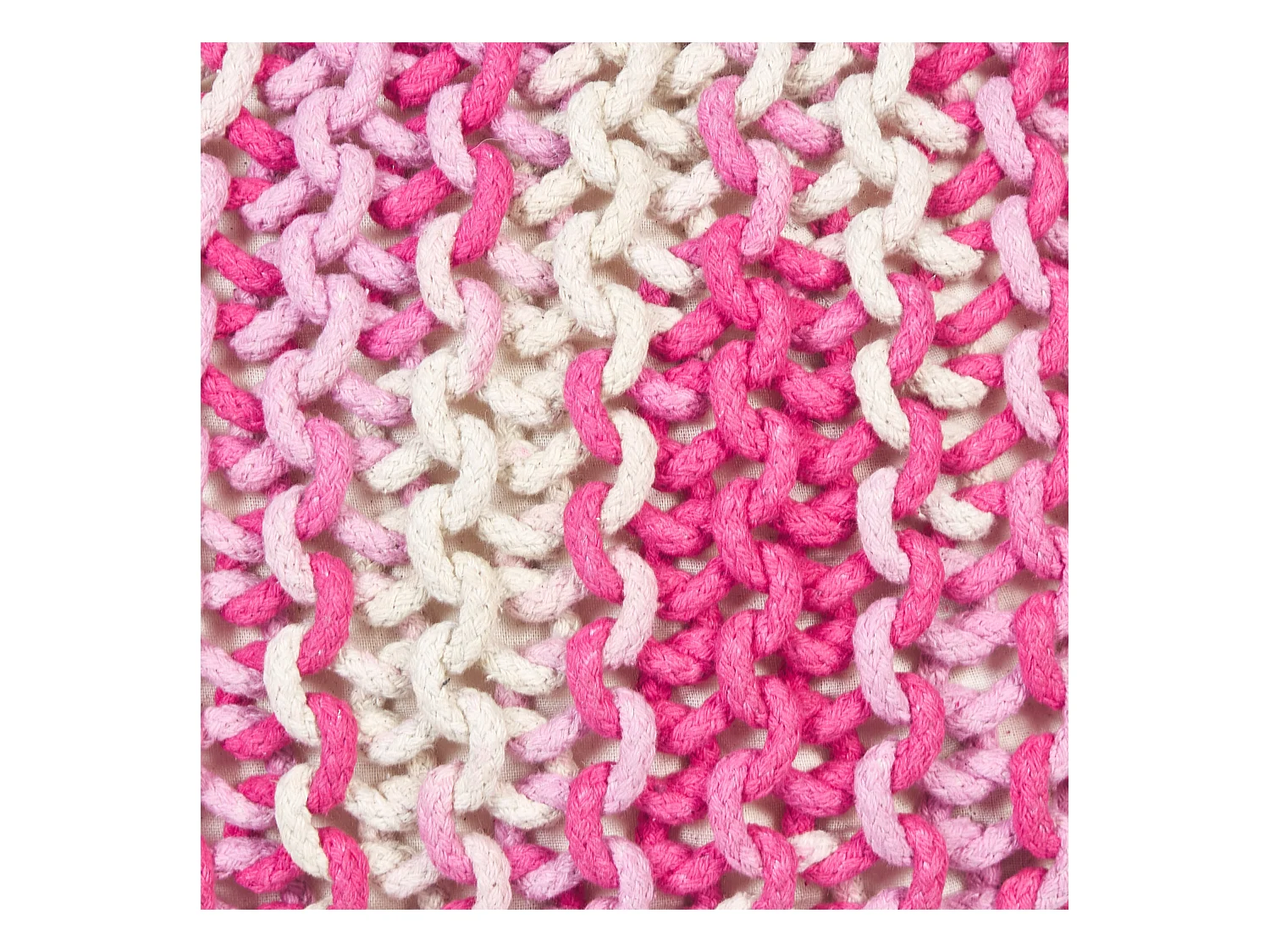 Poef CONRAD Katoen Roze 50 cm 50 cm 35 cm