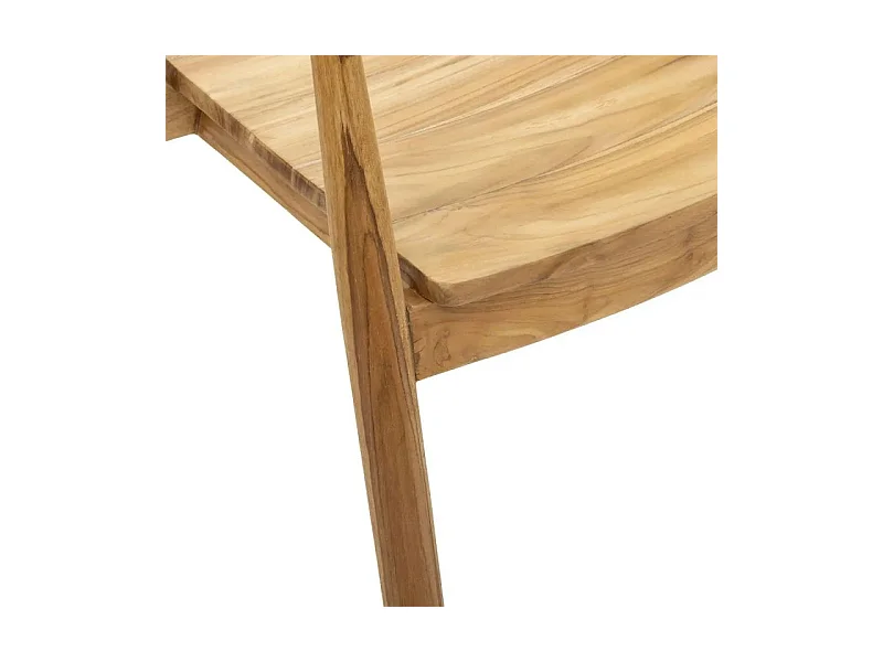 Chaise Fauteuil de table en Teck H 78 cm