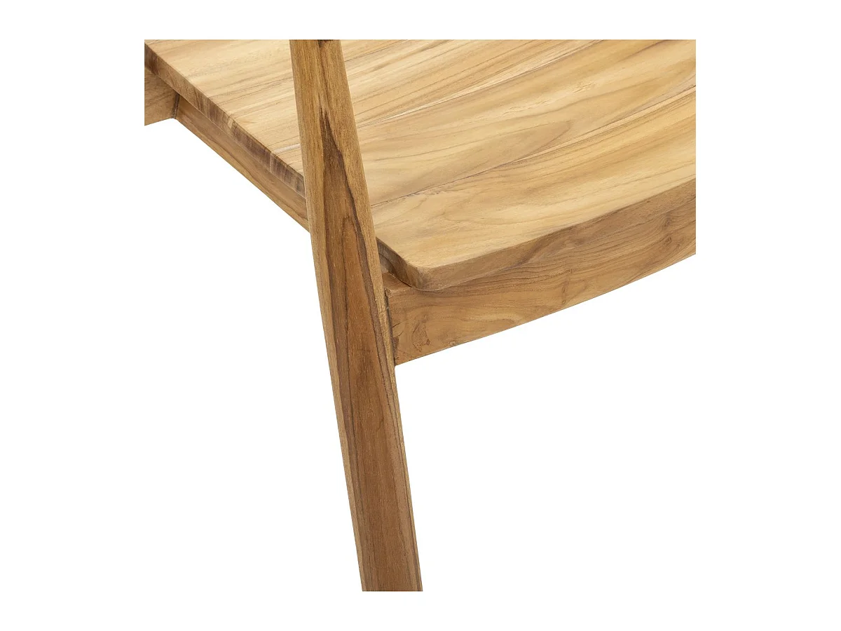 Chaise Fauteuil de table en Teck H 78 cm