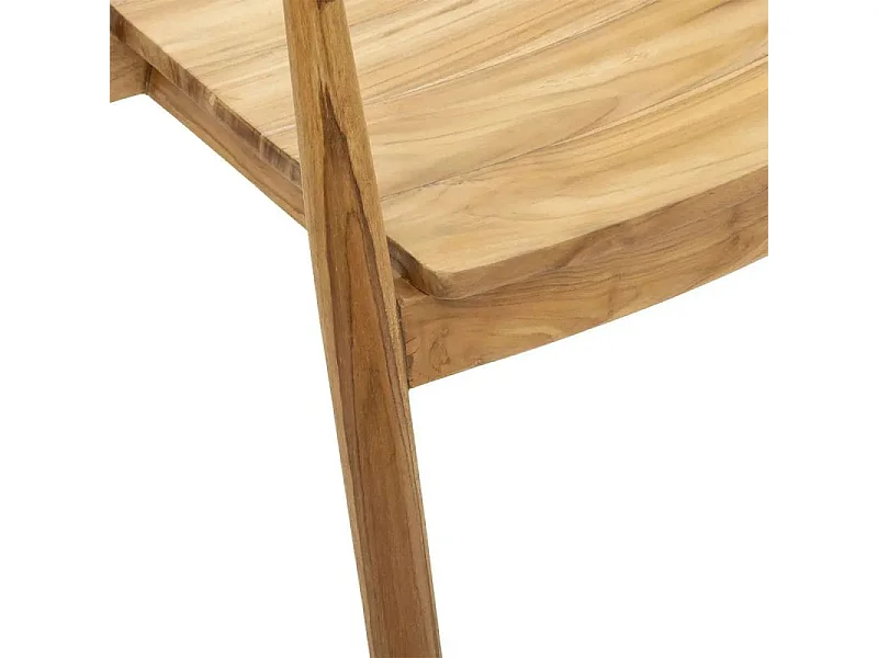 Chaise Fauteuil de table en Teck H 78 cm