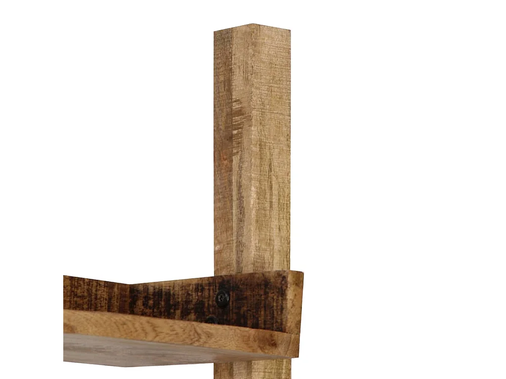 Étagère armoire meuble design étagère à échelle marron205 cm bois de manguier solide 2702075/2