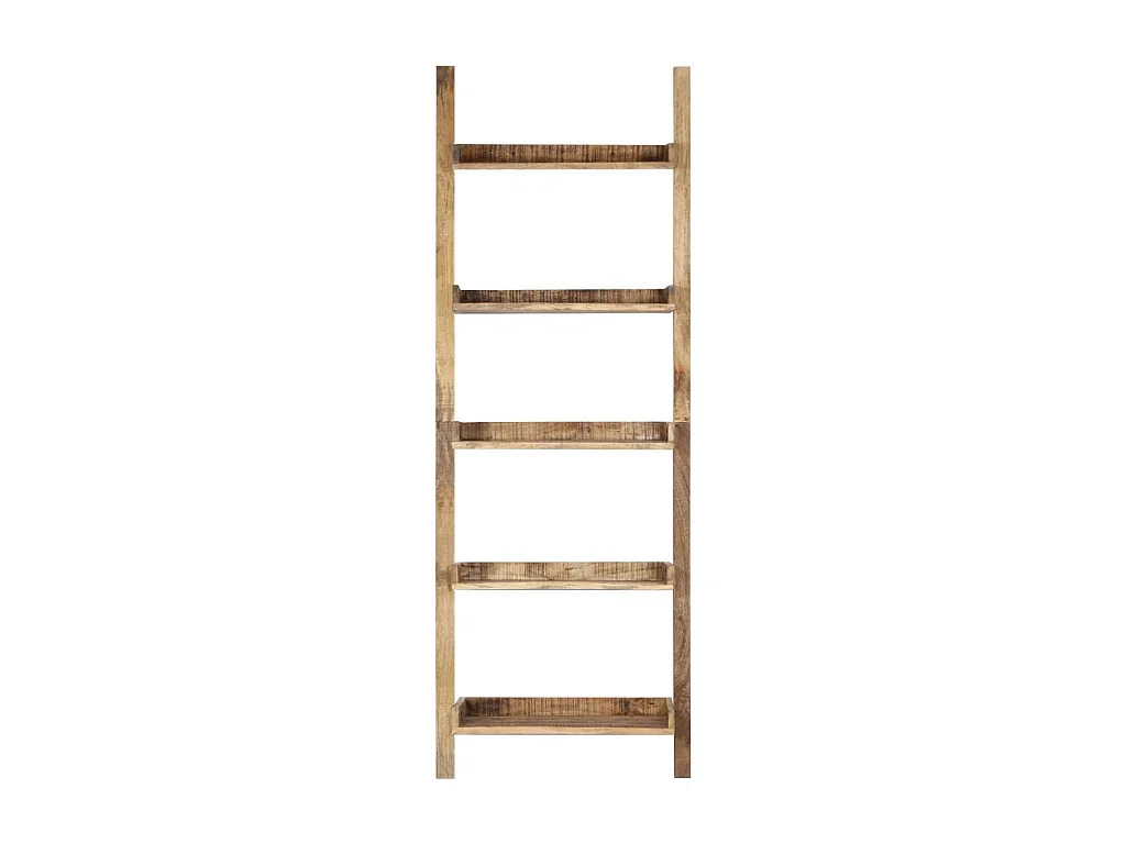 Étagère armoire meuble design étagère à échelle marron205 cm bois de manguier solide 2702075/2