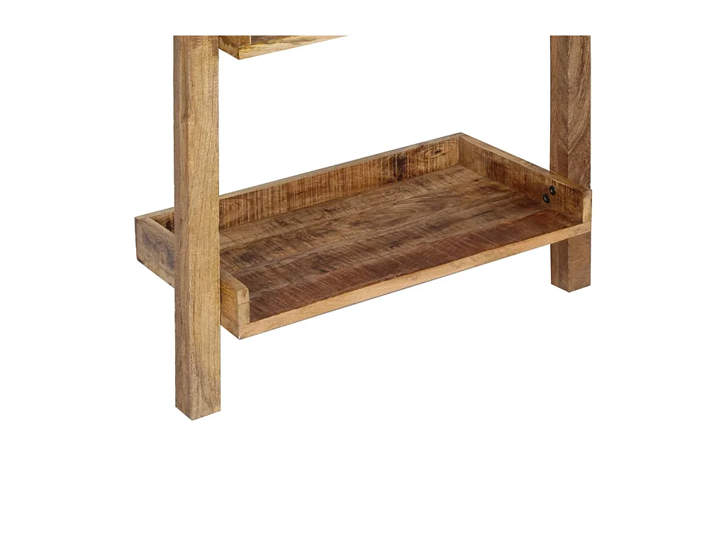 Étagère armoire meuble design étagère à échelle marron205 cm bois de manguier solide 2702075/2