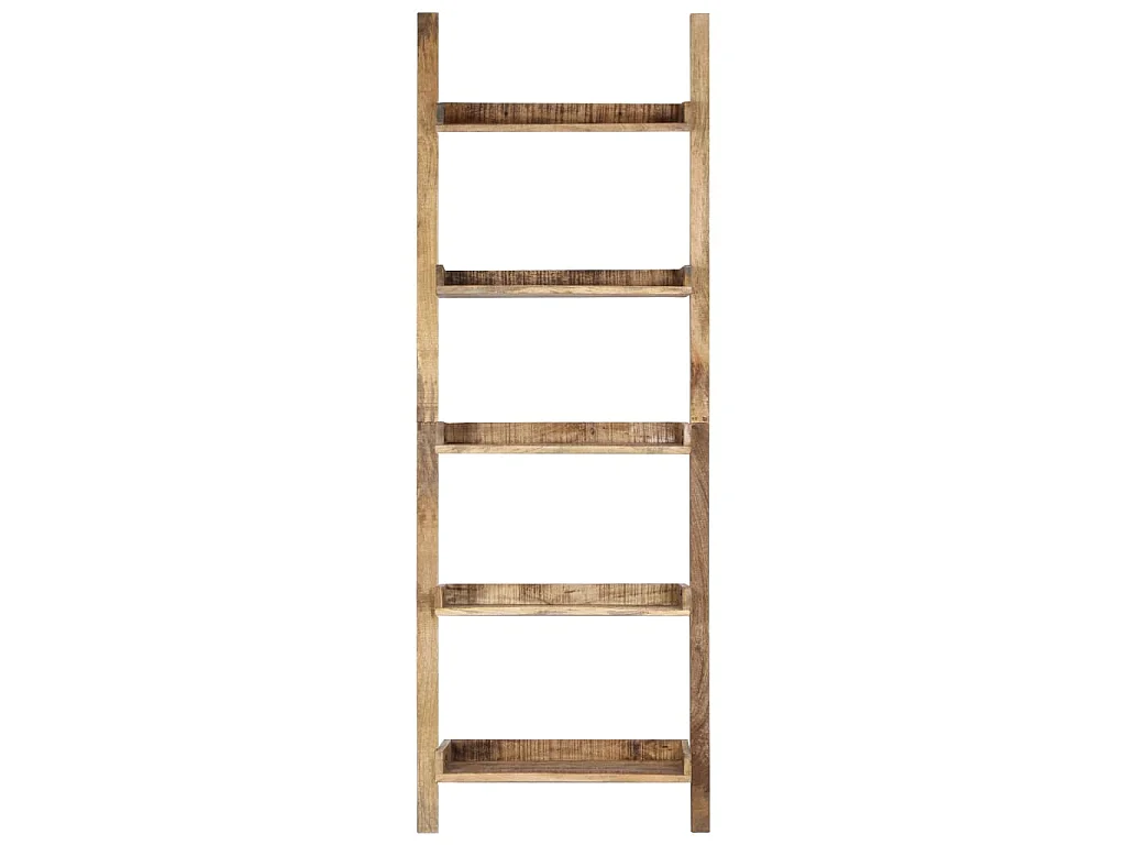 Étagère armoire meuble design étagère à échelle marron205 cm bois de manguier solide 2702075/2
