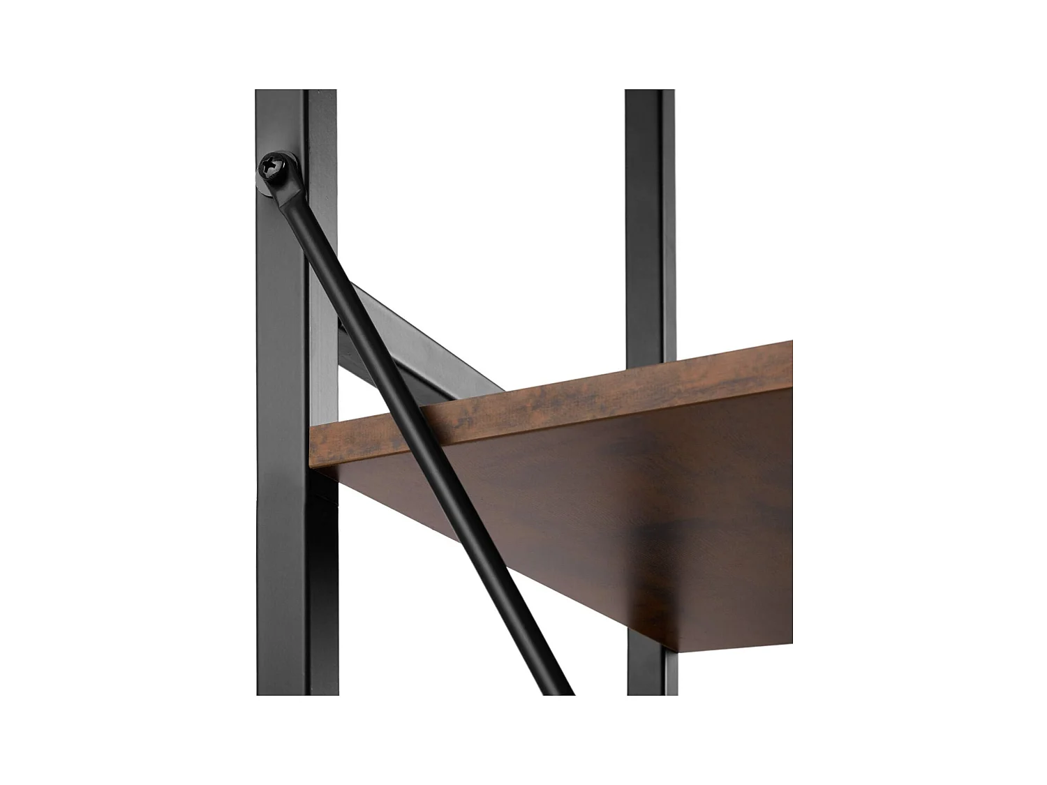 Grande estante industrial/vintage 5 níveis 1515 cm marrom 08_0000575