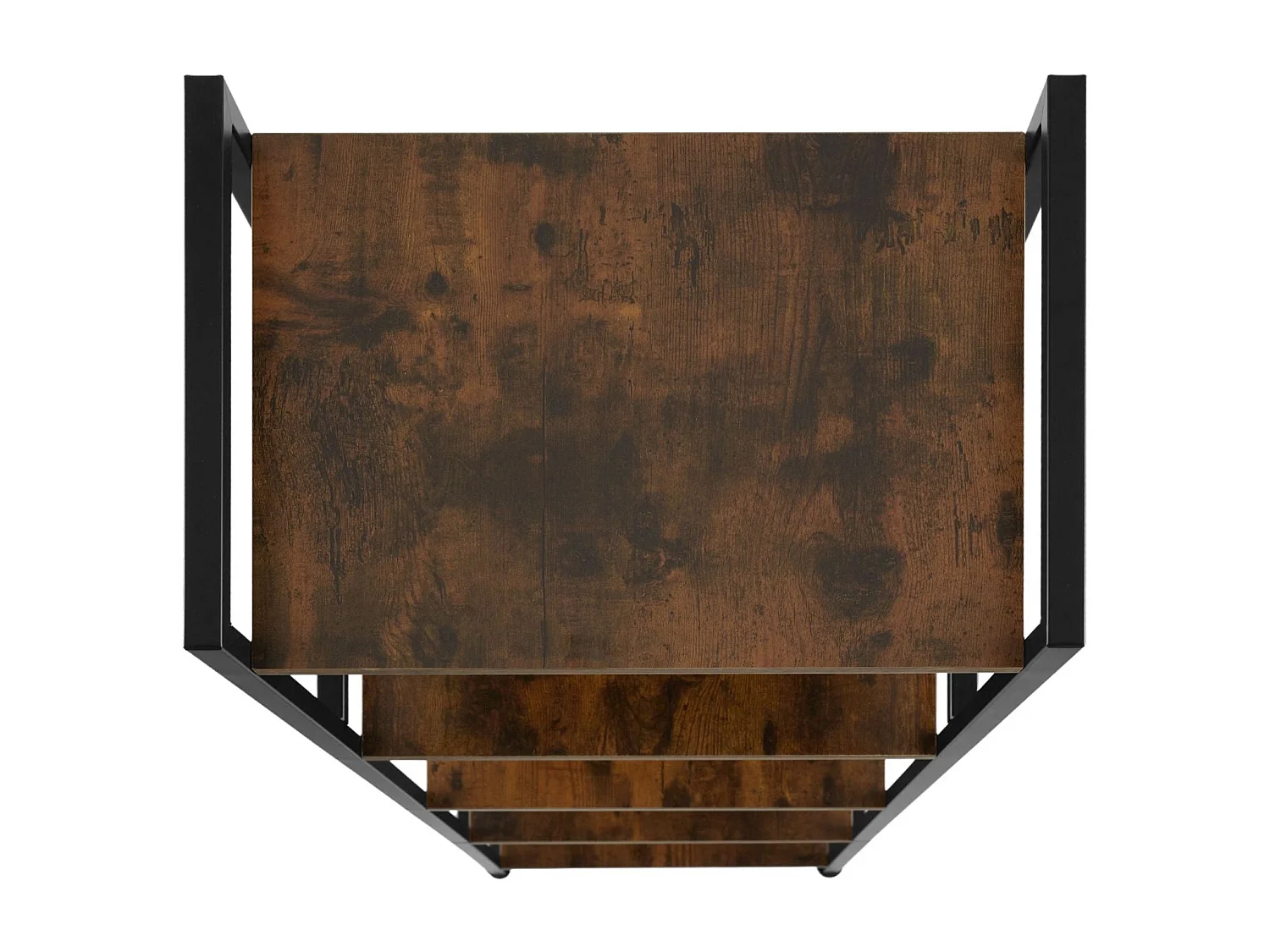 Gran librería de estilo industrial/vintage 5 niveles 1515 cm marrón 08_0000575