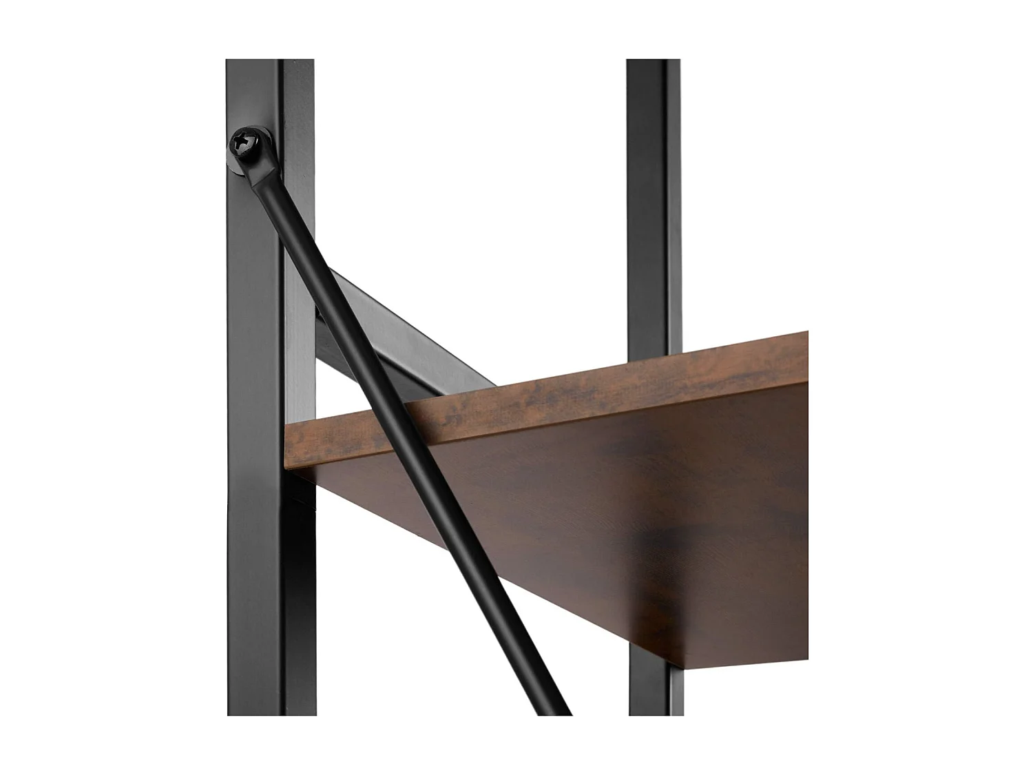 Gran librería de estilo industrial/vintage 5 niveles 1515 cm marrón 08_0000575