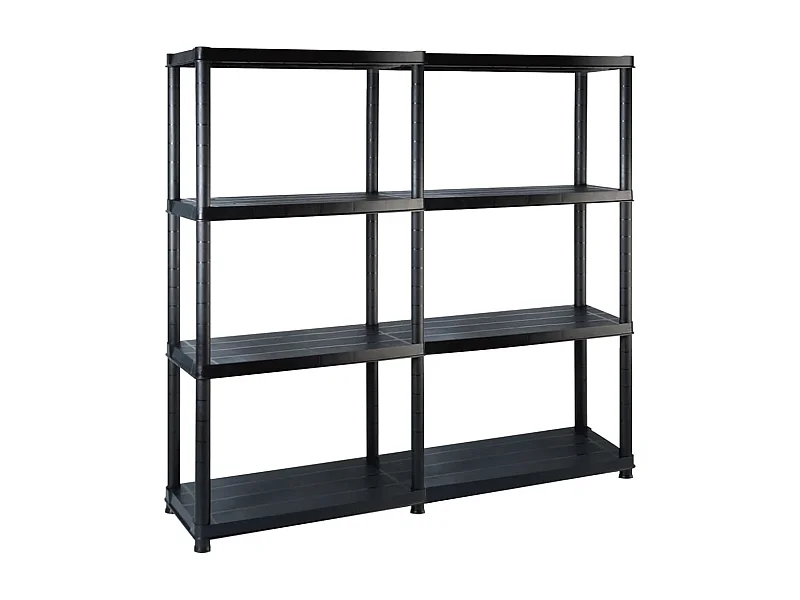 Étagère de rangement bibliothèque noire 61 x 30.5 x 130 cm 02_0000645