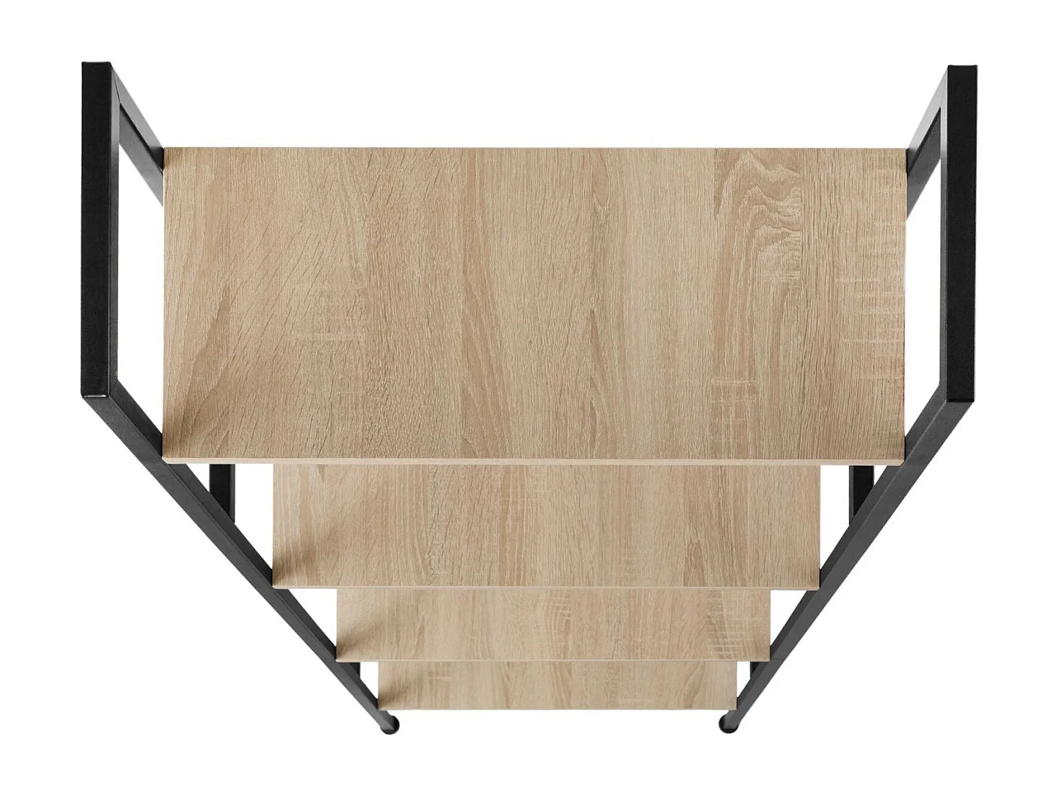 Grande étagère bibliothèque au beige 57.5 x 35.5 x 139 cm 08_0000559