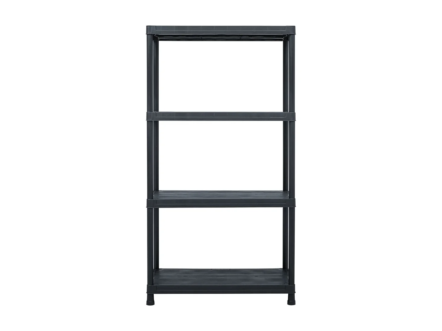 Estantes de almacenamiento 2 piezas 60 x 30 x 138 cm plástico negro 02_0000670