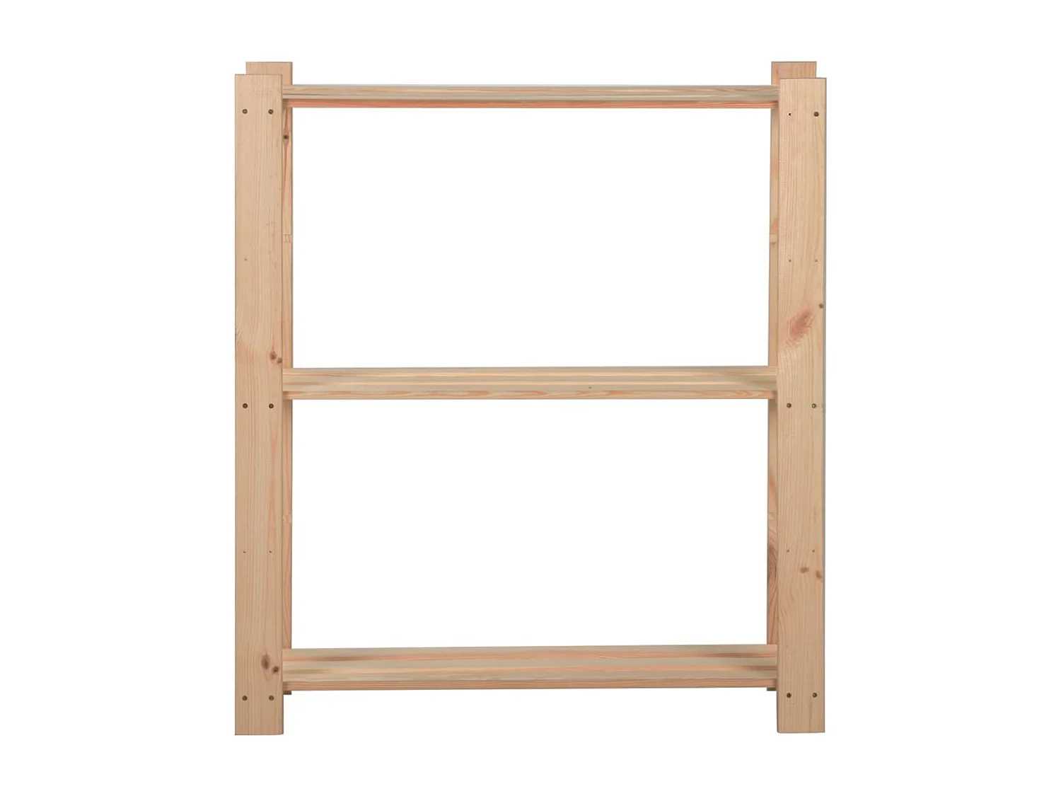 Étagère 3 niveaux stockage bois marron 80 x 28.5 x 90 cm 02_0000656