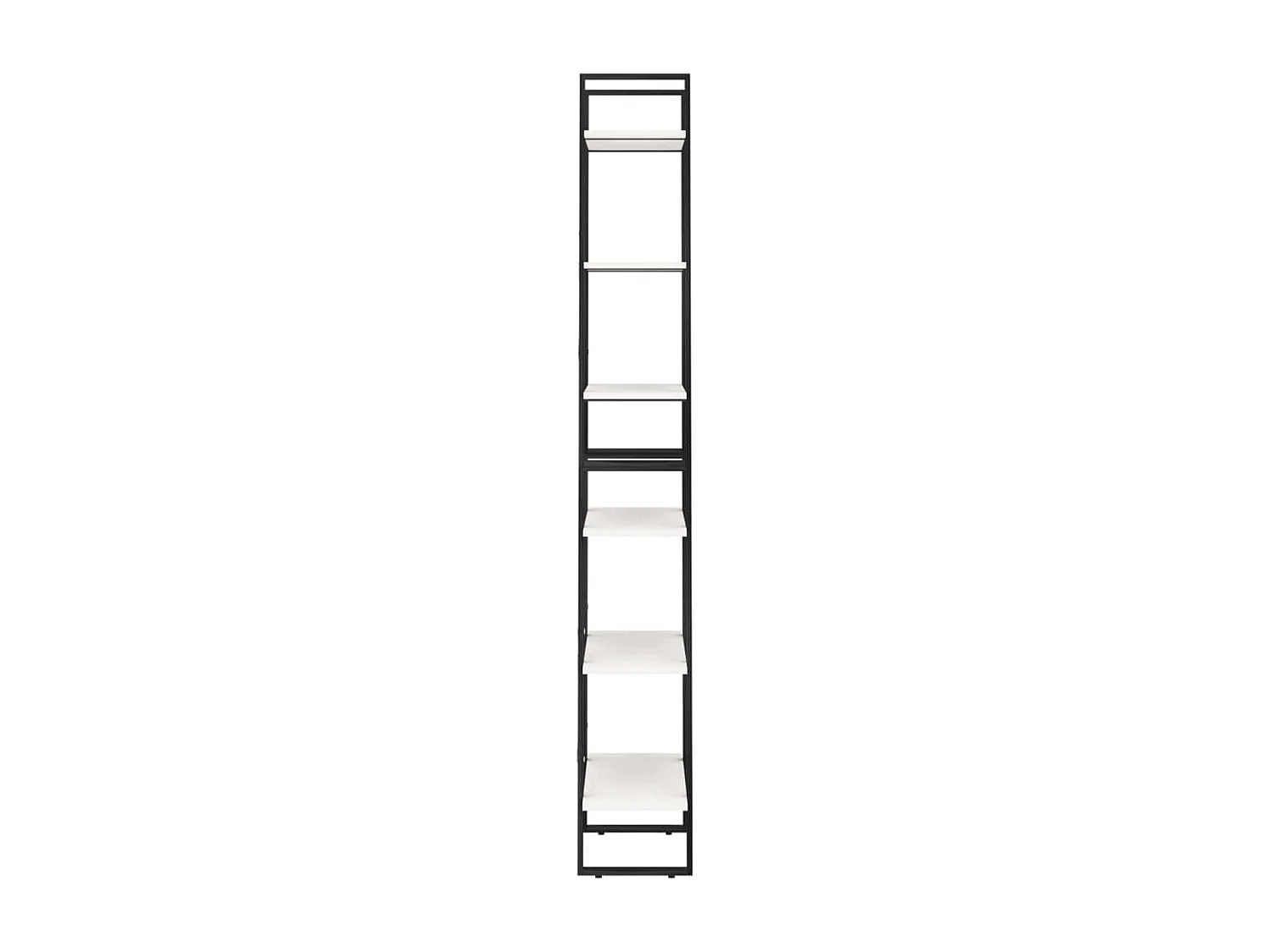 Estantería de almacenamiento 60 x 30 x 210 cm madera maciza de pino blanco 02_0000627