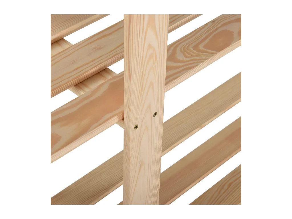 Estantería de almacenamiento de 5 niveles 170 x 28,5 x 170 cm madera maciza de pino 02_0000659