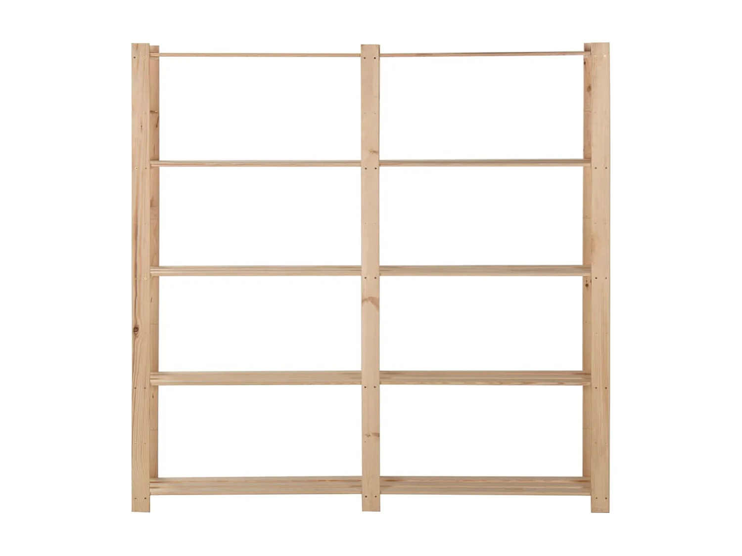 Ripiano portaoggetti a 5 livelli 170 x 28,5 x 170 cm in legno di pino massiccio 02_0000659