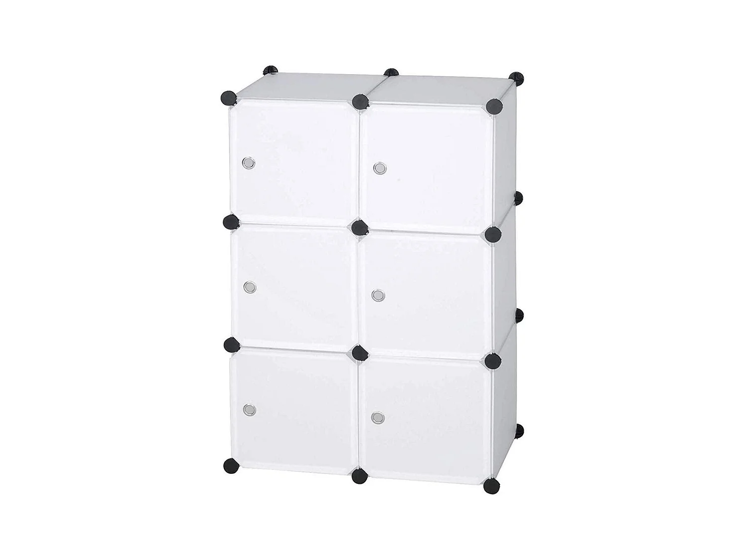 Armadio fai da te con anta in plastica 6 ante bianco 19_0000378