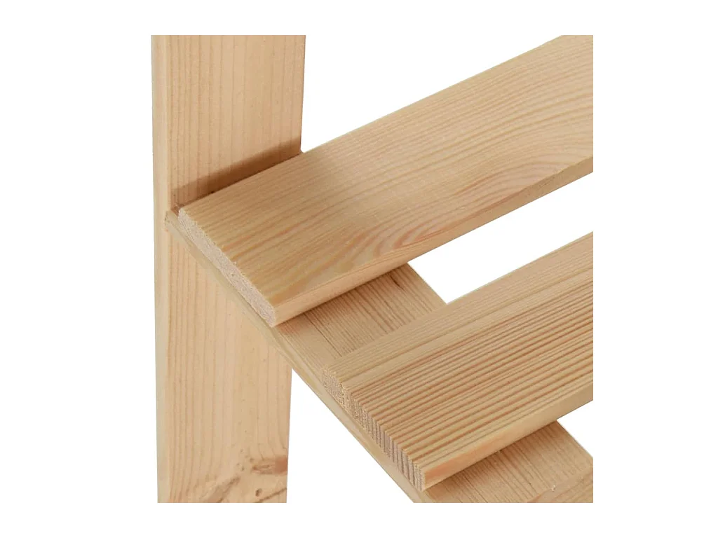 Estante esquinero de almacenamiento, organizador de almacenamiento de 5 niveles, estante de almacén, cocina, sala de estar, sótano, interior, 170cm, pino 02_0000624