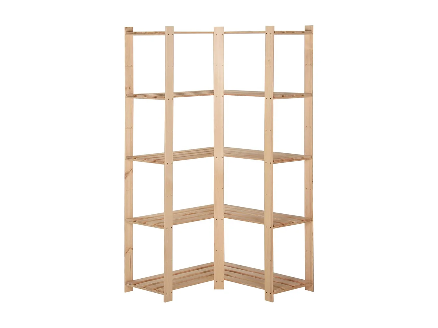 Étagère d'angle de rangement 82.5 x 82.5 x 170 cm 02_0000624