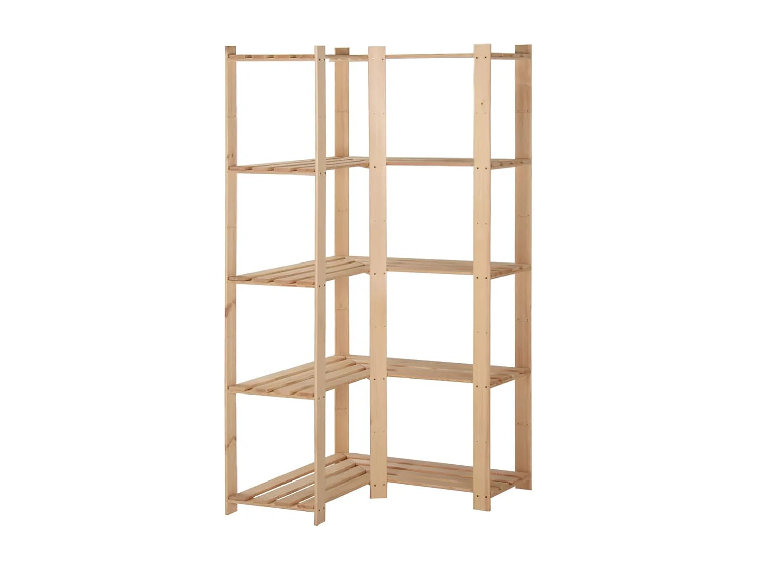 Étagère d'angle de rangement 82.5 x 82.5 x 170 cm 02_0000624