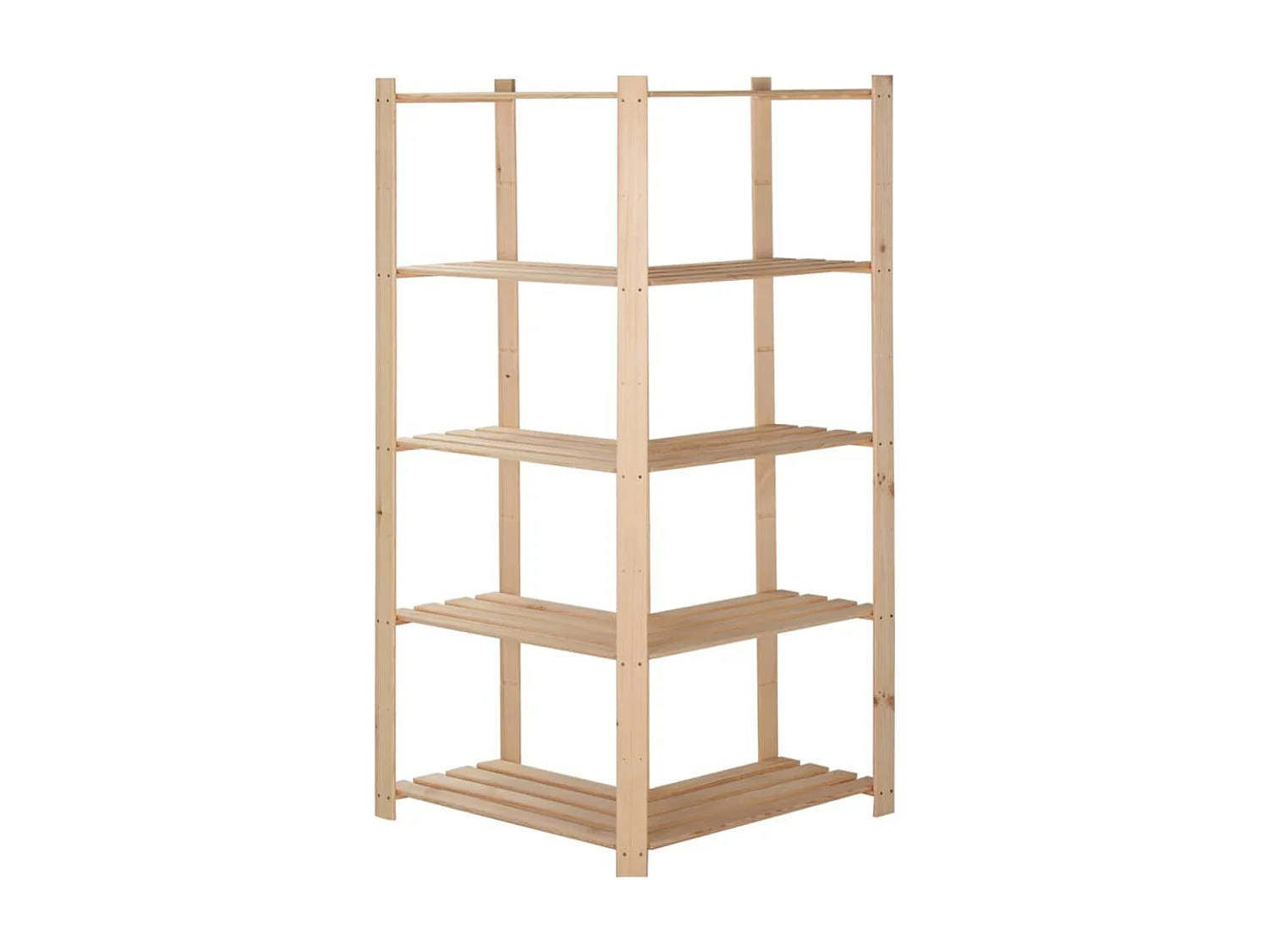 Étagère d'angle de rangement 82.5 x 82.5 x 170 cm 02_0000624