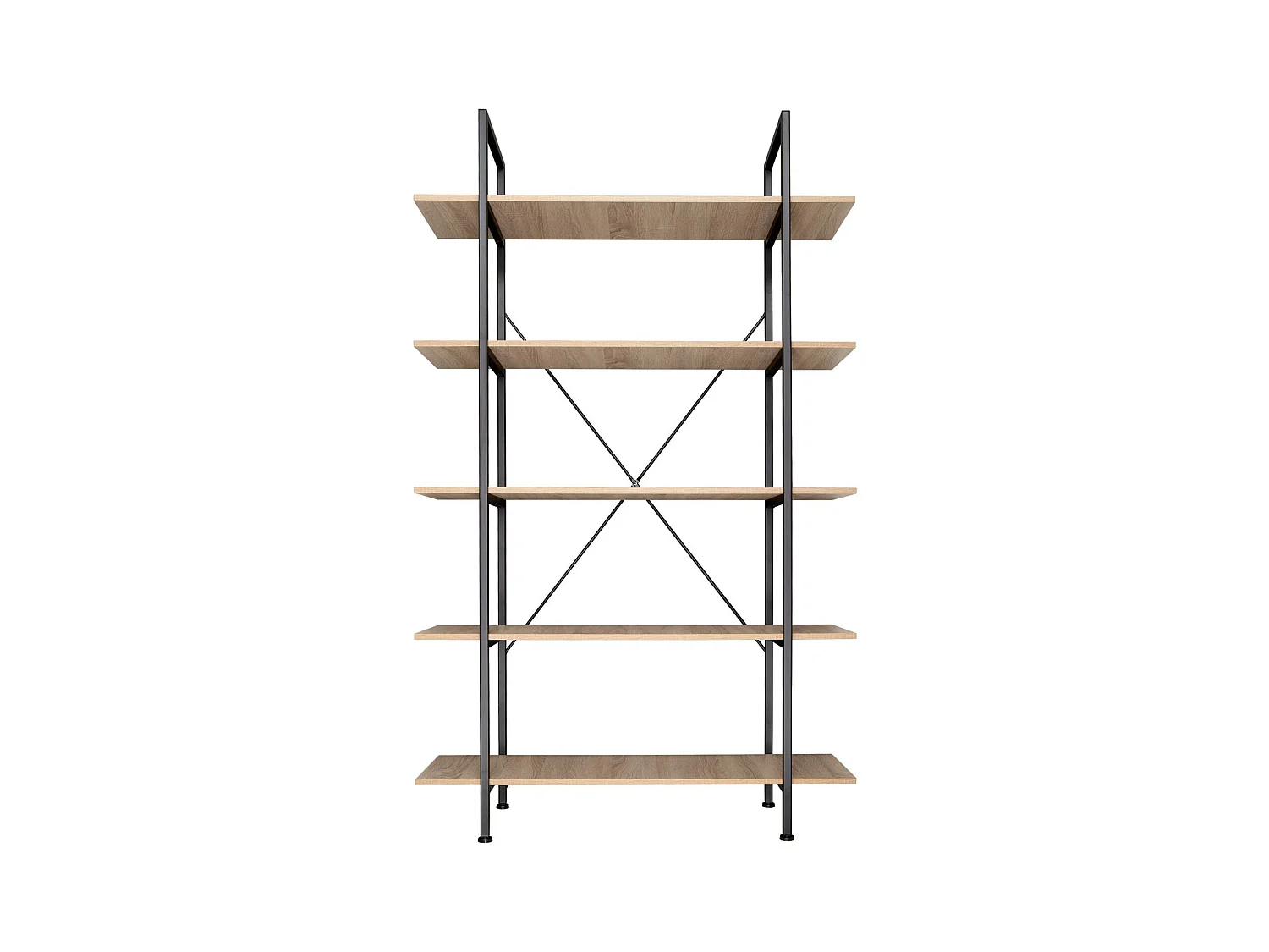 Grande estante estilo industrial/vintage 5 níveis 1795 cm bege 08_0000255