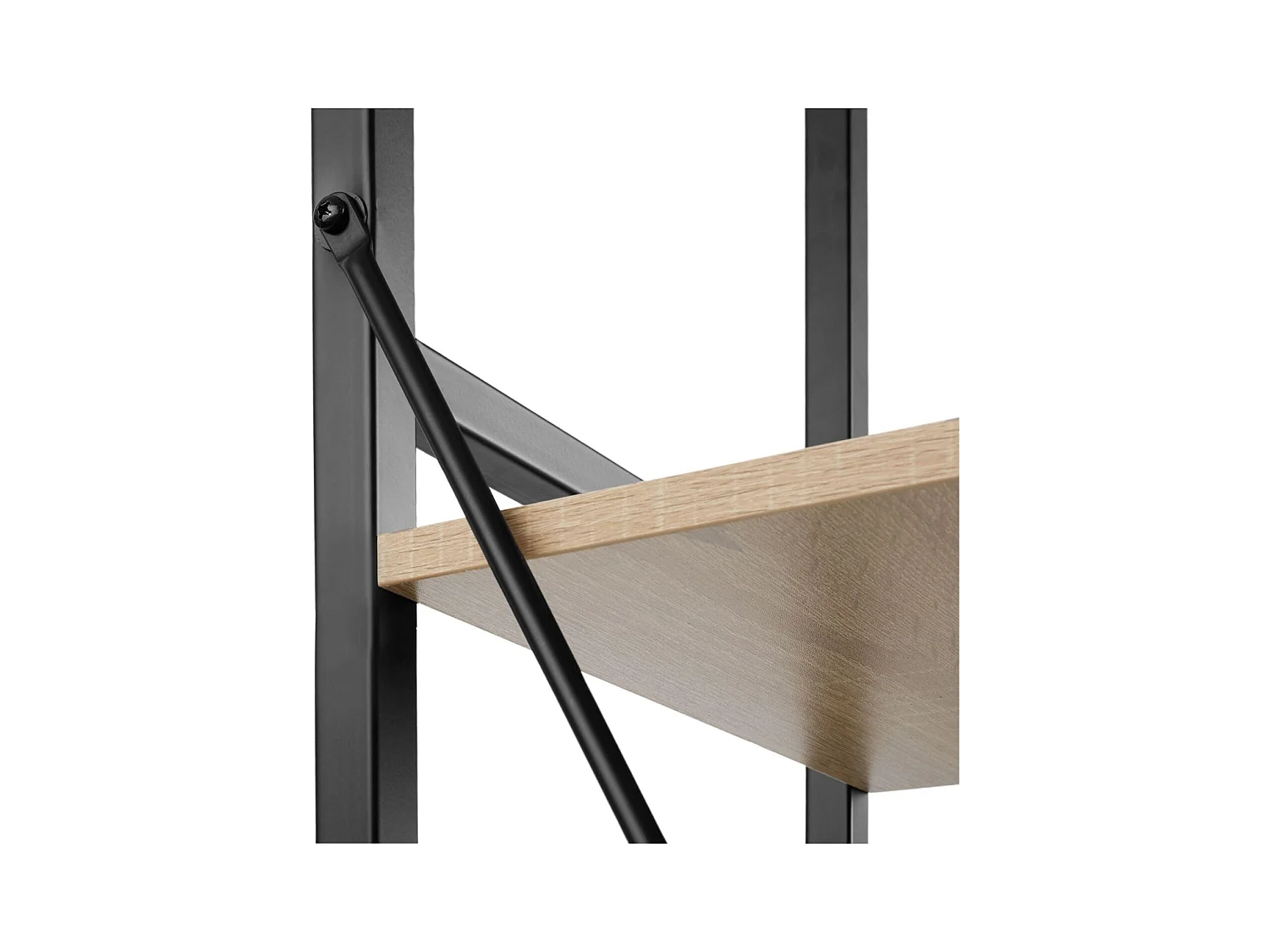 Grande estante estilo industrial/vintage 5 níveis 1795 cm bege 08_0000255