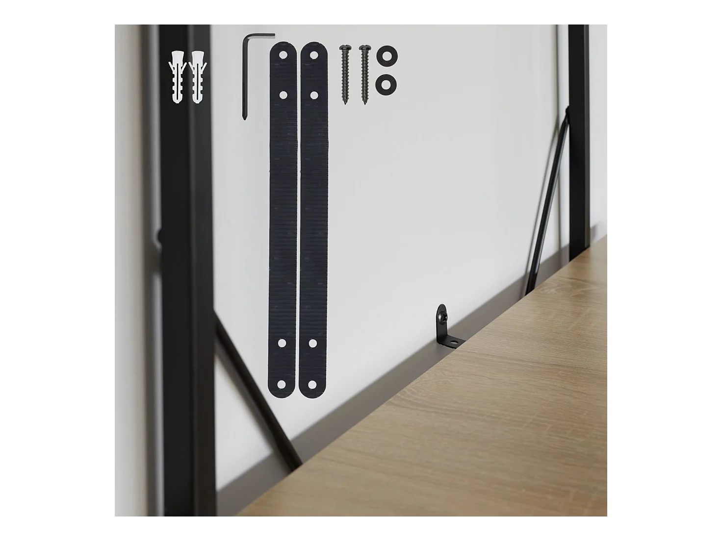 Grande estante estilo industrial/vintage 5 níveis 1795 cm bege 08_0000255