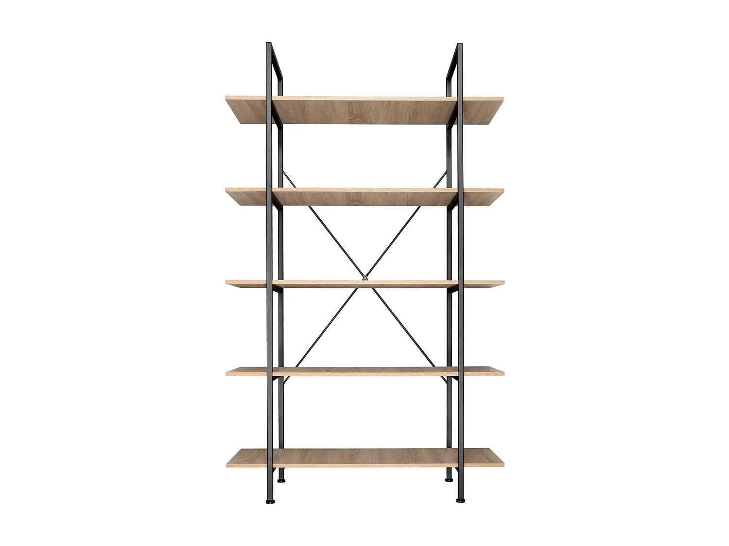 Grande étagère bibliothèque au beige 106 x 34.5 x 179.5 cm 08_0000255