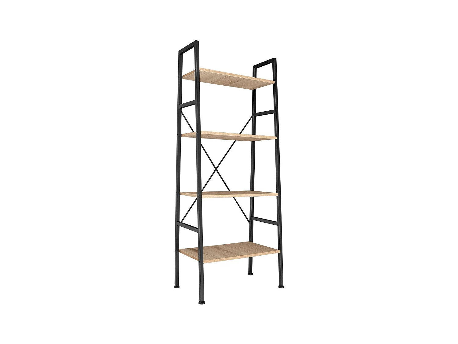 Grande étagère bibliothèque au beige 61.5 x 36.5 x 150 cm 08_0000265