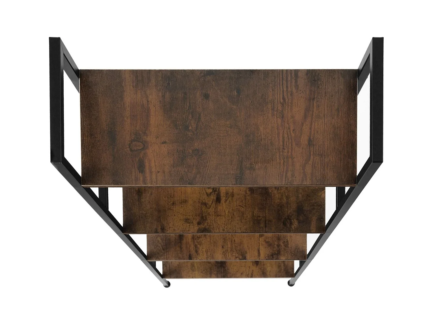 Grande estante industrial/vintage 4 níveis 139 cm marrom 08_0000280