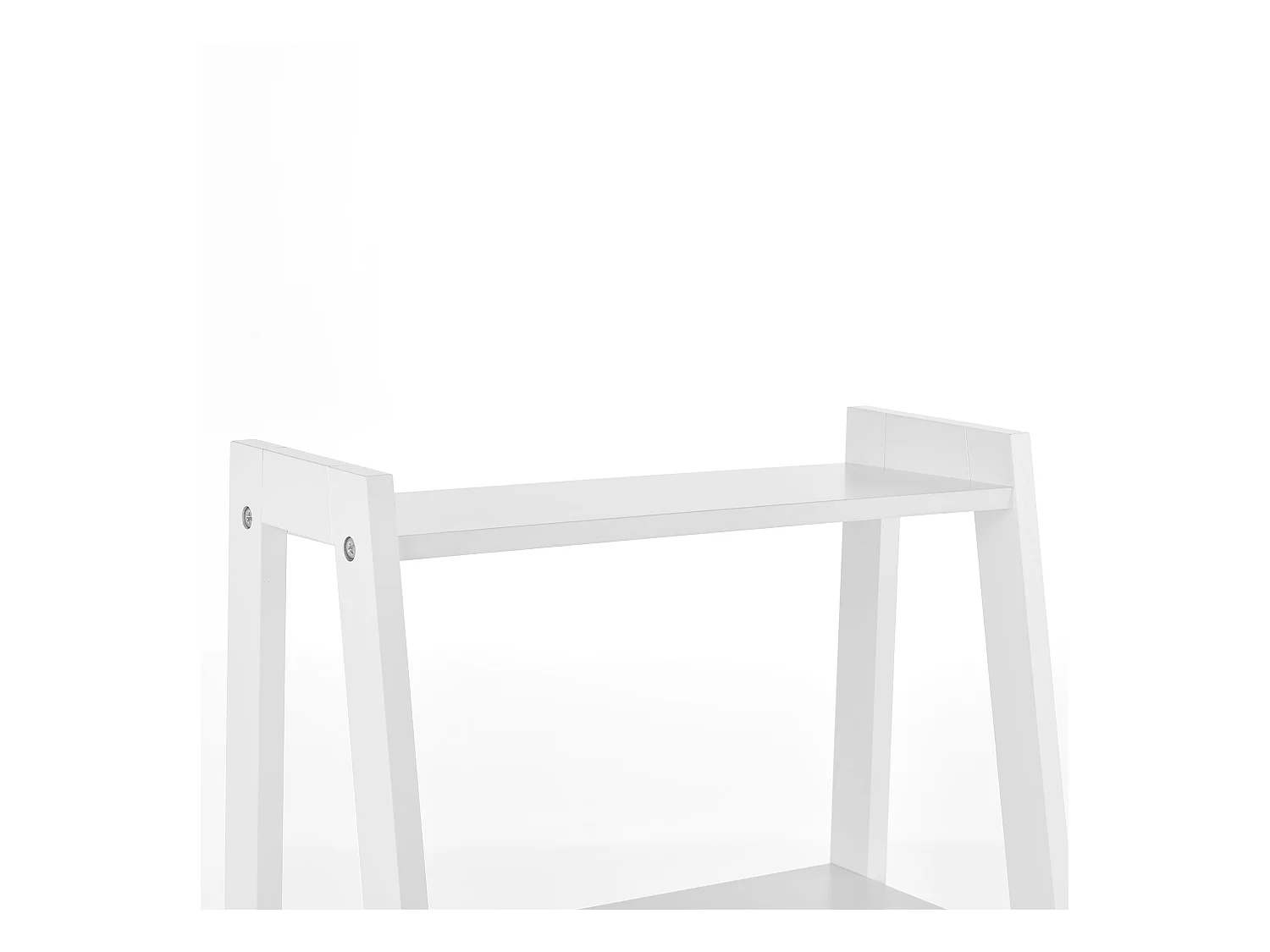 Prateleira de escada para móvel de banheiro formato de escada com 4 níveis MDF lacado 90 x 43 x 32 cm branco 03_0005175