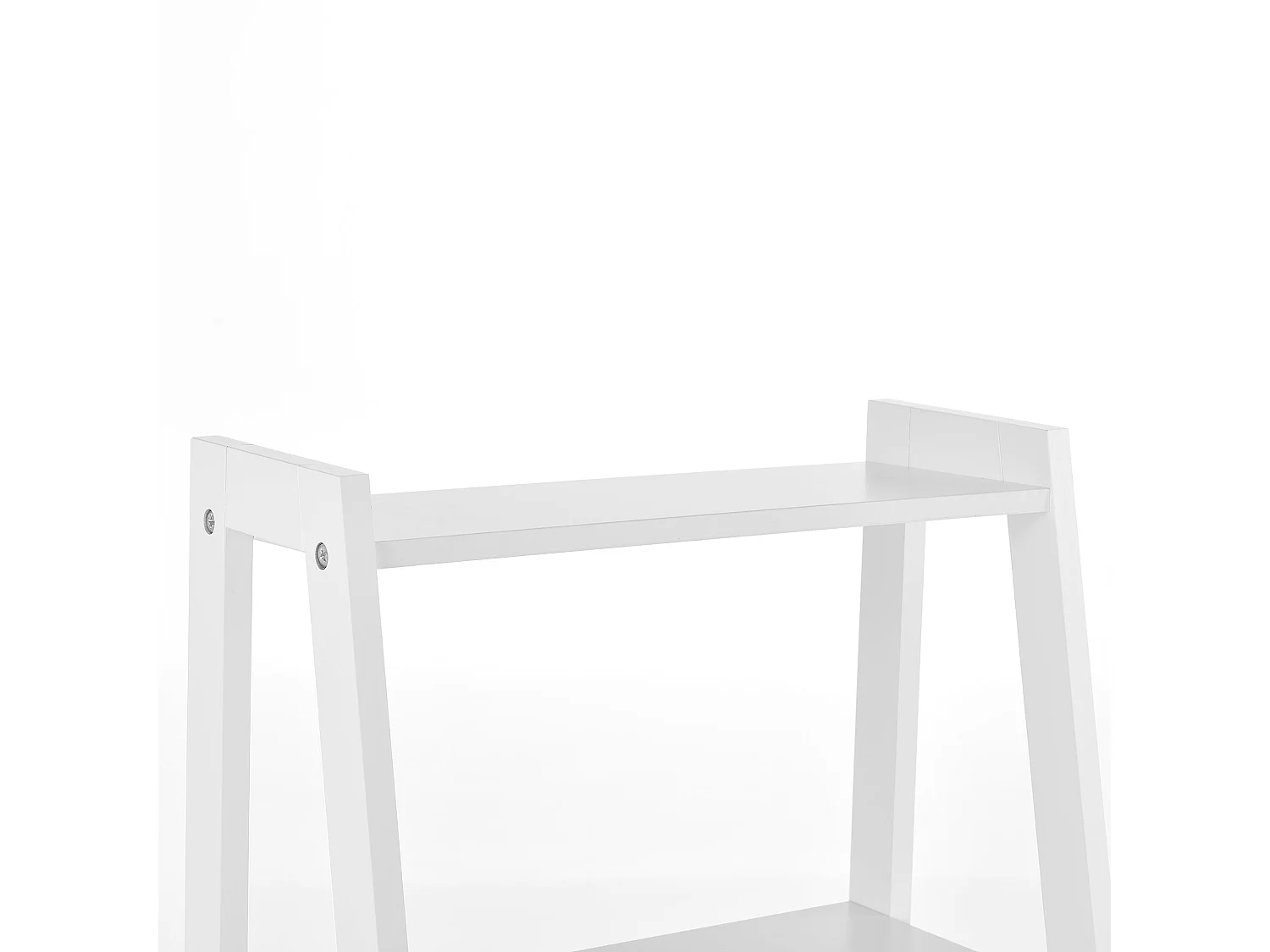 Prateleira de escada para móvel de banheiro formato de escada com 4 níveis MDF lacado 90 x 43 x 32 cm branco 03_0005175