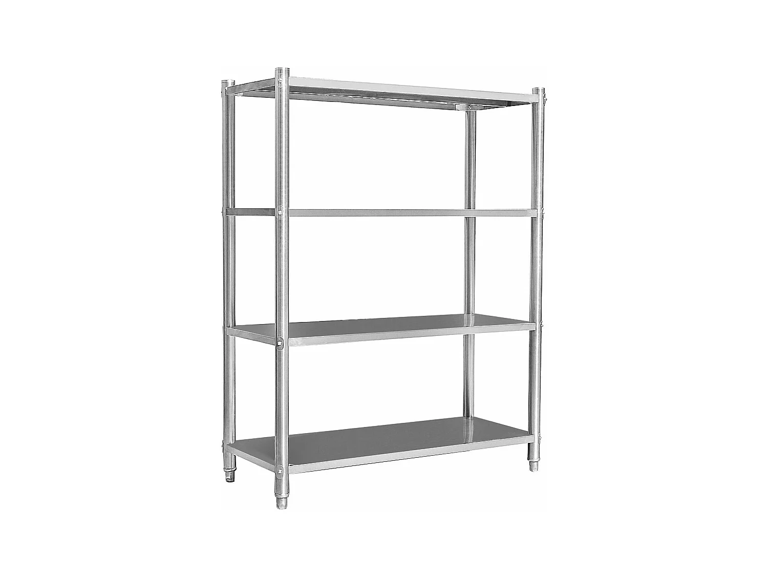 Étagères gastronomie meuble charge argenté 155 x 120 x 45 cm 16_0000504