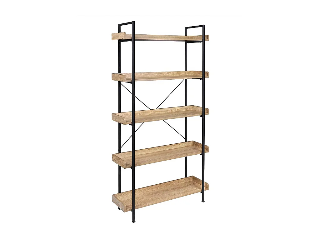 Étagère sur pied avec beige 91 x 25.5 x 173 cm 19_0000144