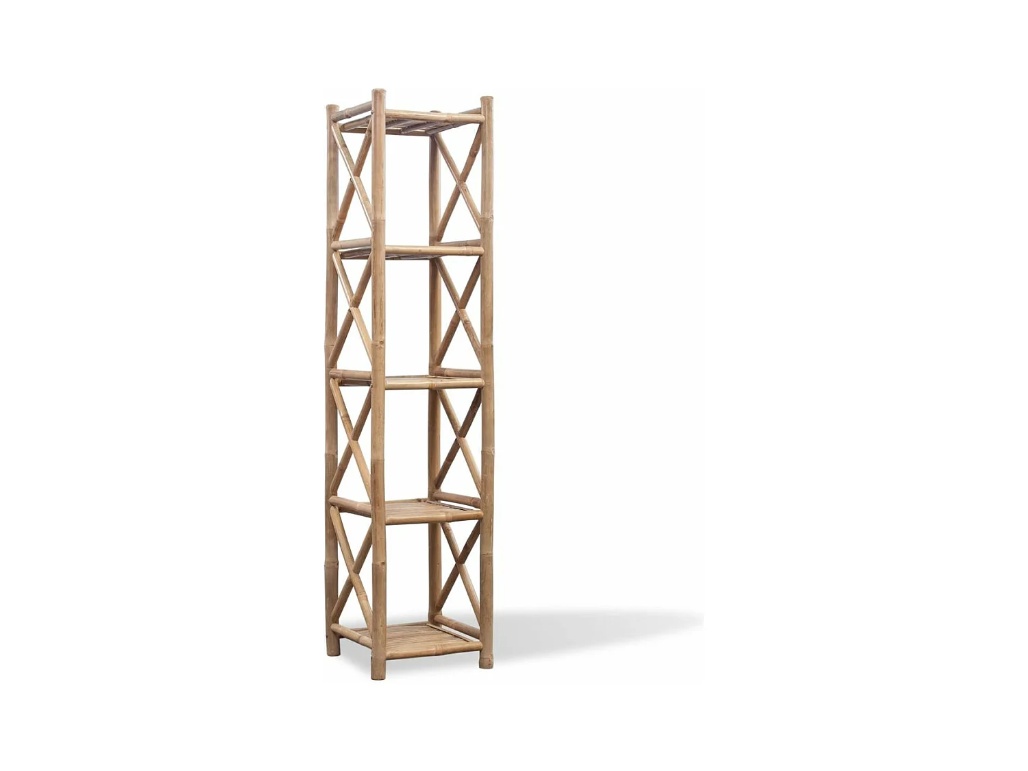 Scaffale per mobile di design con 5 livelli in bambù 2702012/2