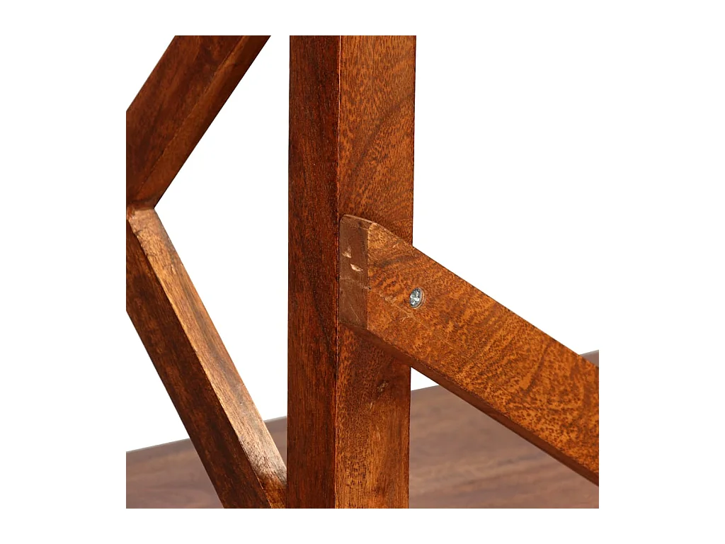 Mueble estantería mueble de diseño librería madera maciza de acacia 160 cm 2702033/2