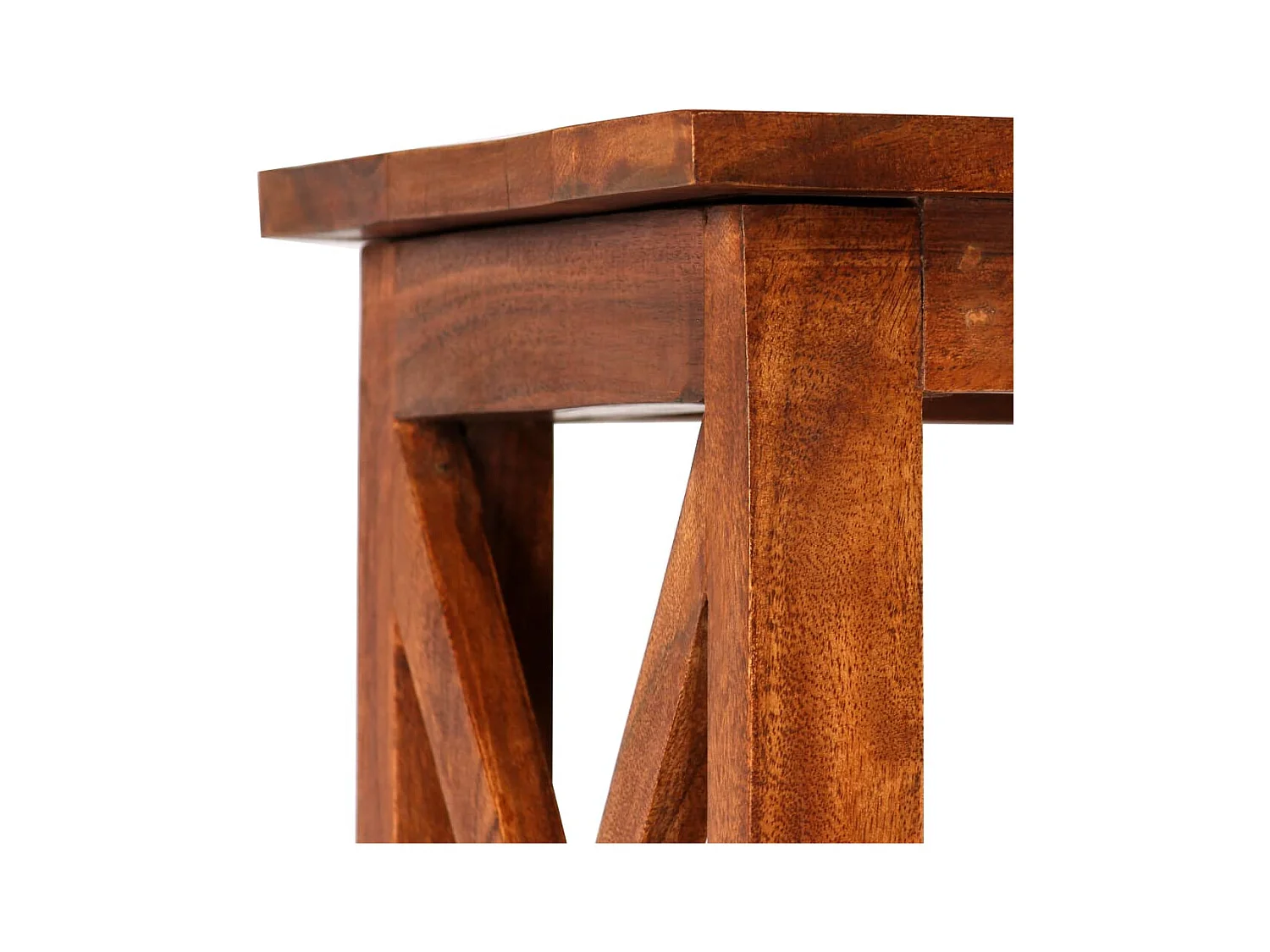 Mueble estantería mueble de diseño librería madera maciza de acacia 160 cm 2702033/2