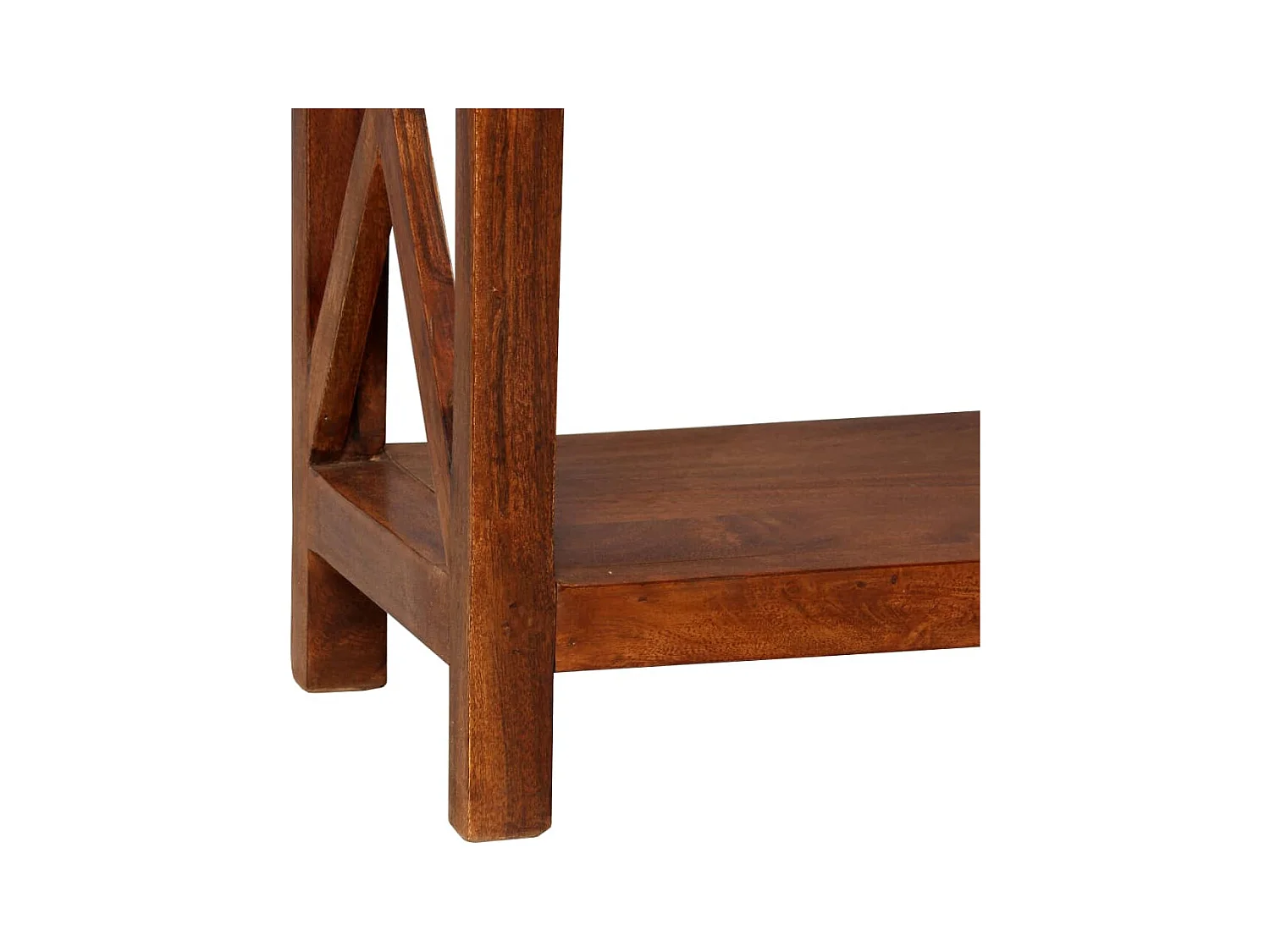 Mueble estantería mueble de diseño librería madera maciza de acacia 160 cm 2702033/2