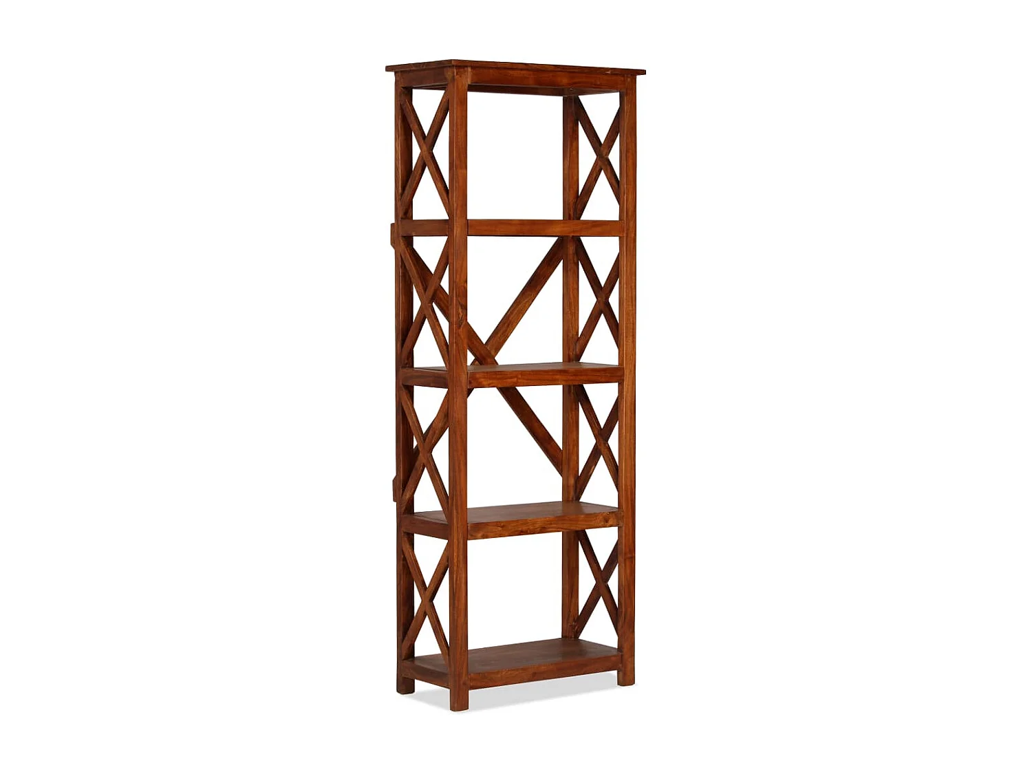 Étagère armoire meuble design bois marron 60 x 30 x 160 cm 2702033/2